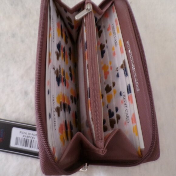 NWT UNION CODE Genuine Leather RFID Protected Zipper Wallet - Picture 6 of 7